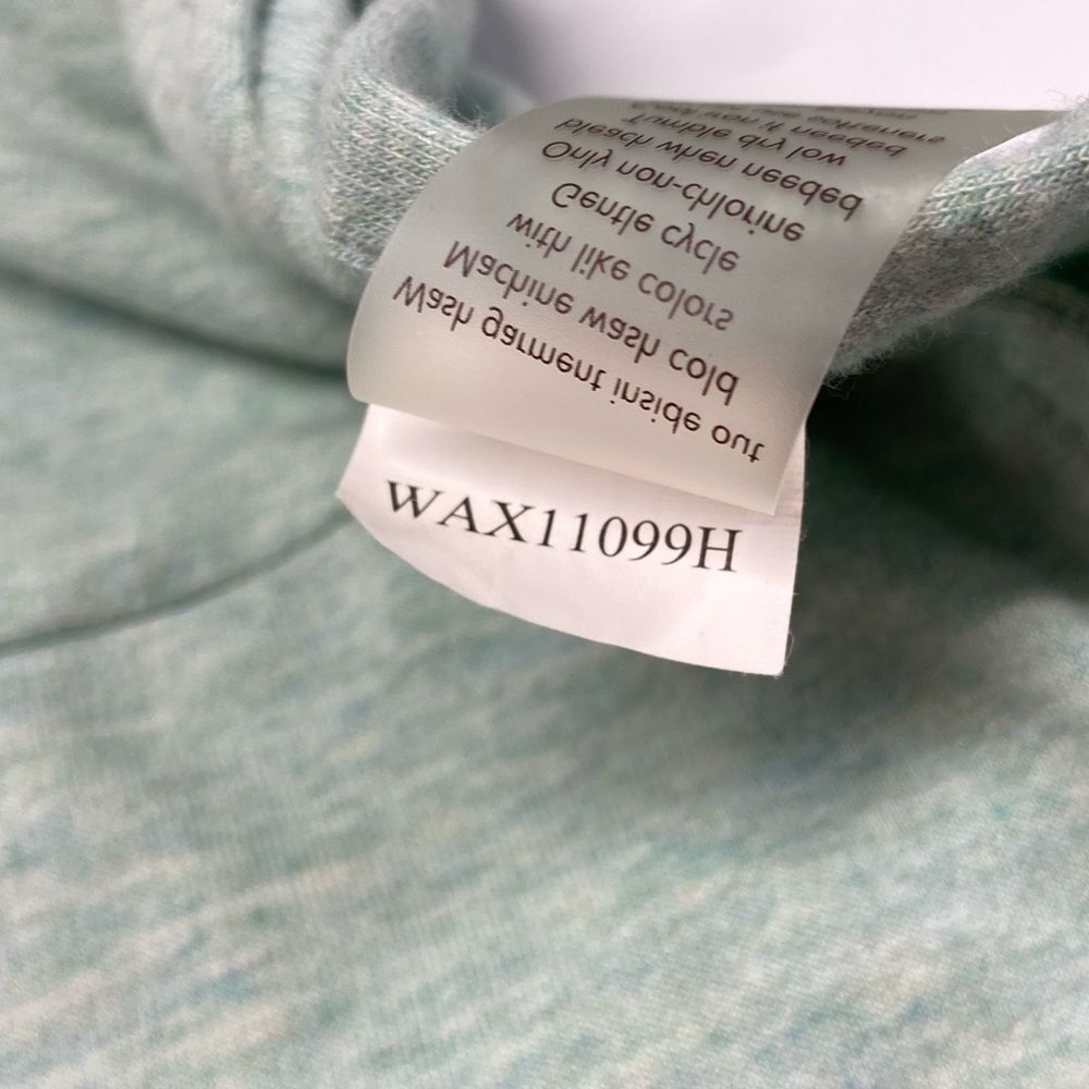CALIA Cropped Short Sleeve Green Hooded Sweatshirt Size Small - Picture 8 of 8